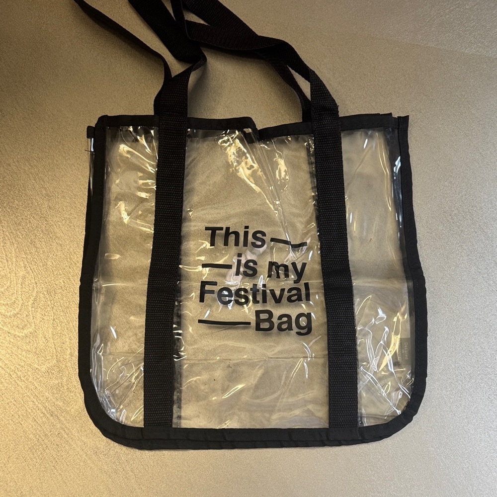 Genuine Gemline Clear Tote with Black Trim
